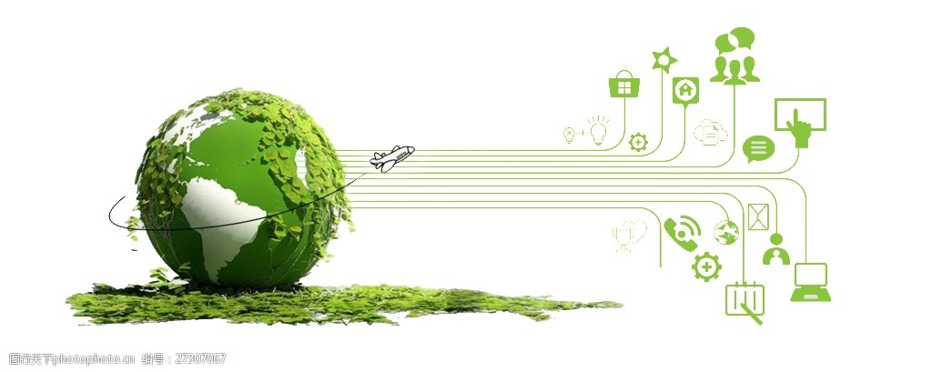 綠色科技環(huán)保地球背景圖片-